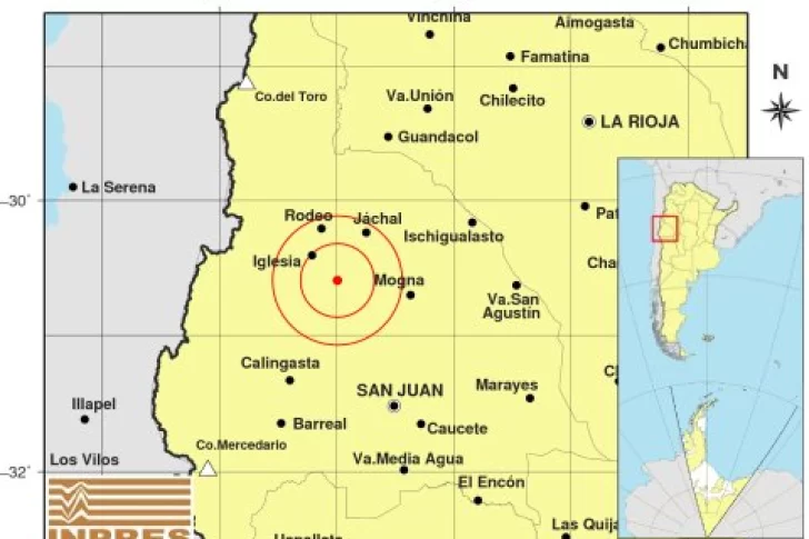 Noche movida en el oeste de San Juan: tres sismos en apenas 4 horas