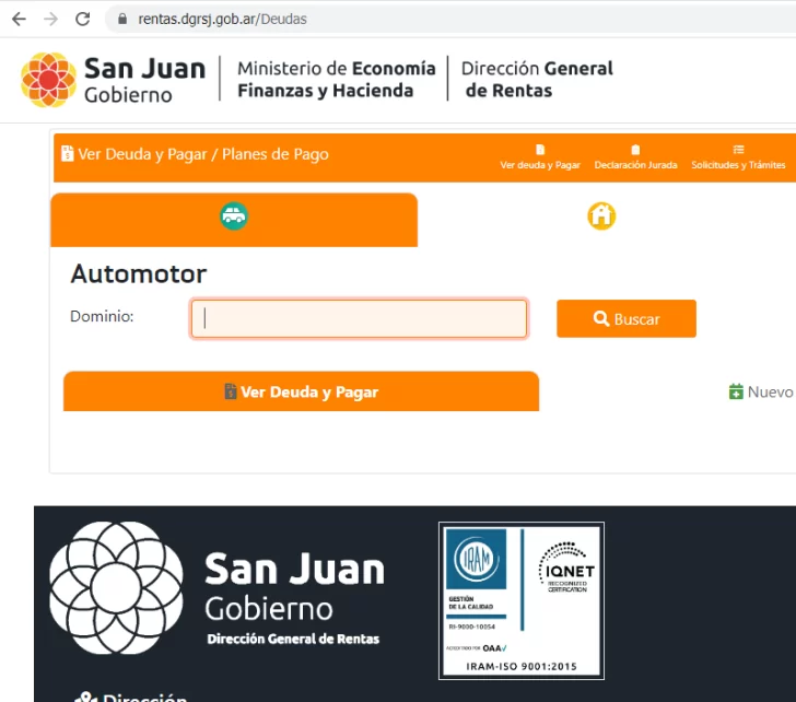 Se prorroga el vencimiento del impuesto automotor en San Juan Se prorroga el vencimiento del impuesto automotor en San Juan