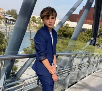 Tiene 13 años, actuó en una serie para la TV Pública y está nominado en los Martín Fierro Federal