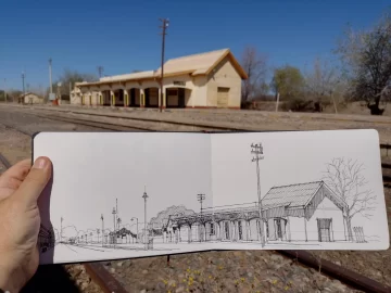 Dibujantes sobre las vías Dibujantes sobre las vías