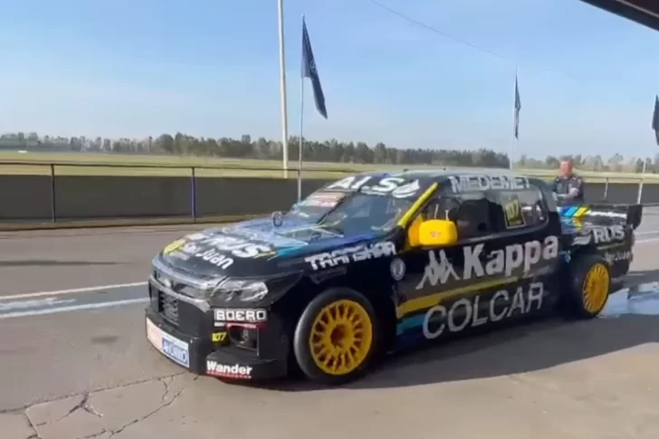 Antes del debut, Tobías probó la S10 de TC Pick Up