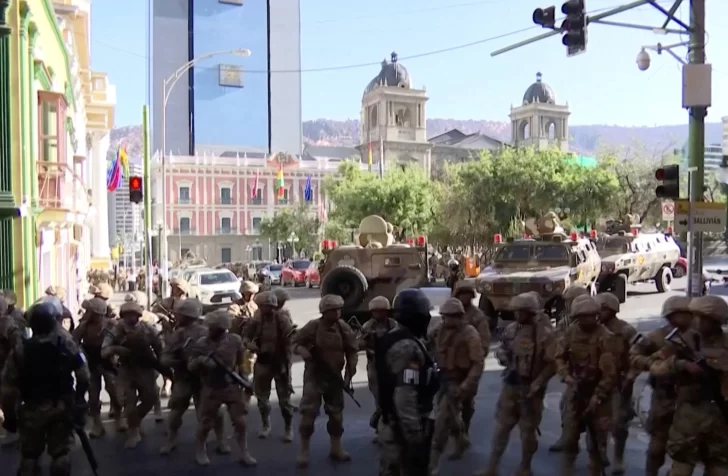 Intento de golpe en Bolivia