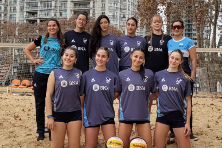 Tres sanjuaninas formaron parte de una concentración de la selección argentina U17 de beach vóley