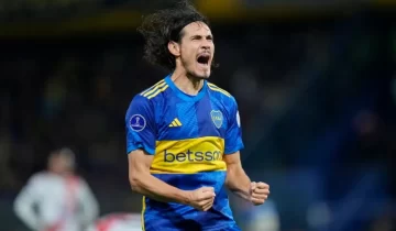 Otra mala noticia para Boca: se lesionó Edinson Cavani y no viajará a Ecuador