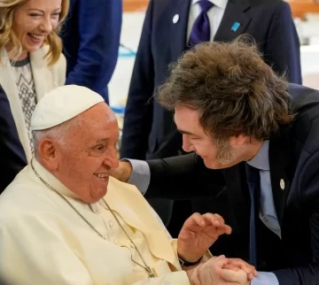 Javier Milei saludó al papa Francisco y a Joe Biden en el inicio de su agenda en el G7