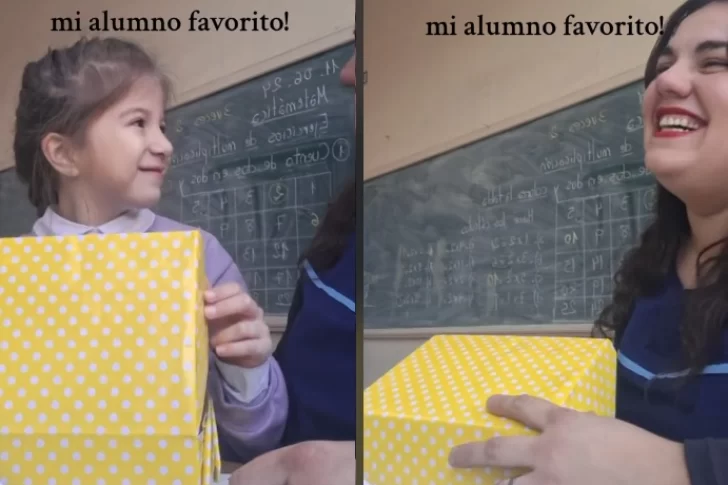 El tierno gesto de una maestra sanjuanina que es viral en TikTok
