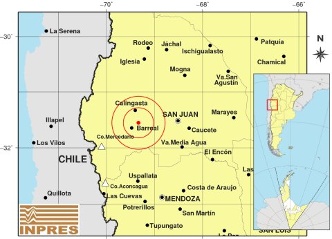 Un temblor de 3,6° sacudió el suelo sanjuanino durante la madrugada de este lunes Un temblor de 3,6° sacudió el suelo sanjuanino durante la madrugada de este lunes