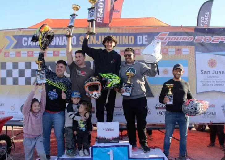 Victorias sanjuaninas en el karting y en el enduro