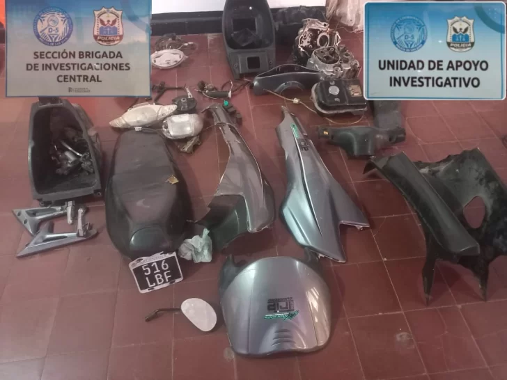 Desbaratan una banda criminal que se dedicaba a la venta y desarme de motos Desbaratan una banda criminal que se dedicaba a la venta y desarme de motos