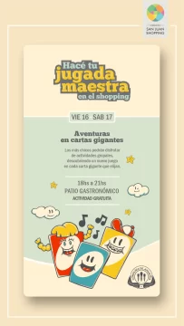 ¡Para este Día de la Niñez hacé tu jugada maestra en Espacio San Juan Shopping! ¡Para este Día de la Niñez hacé tu jugada maestra en Espacio San Juan Shopping!