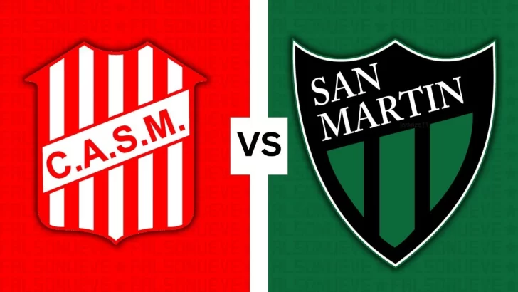 Tiene fecha, hora y TV “la batalla de Tucumán”, el enfrentamiento entre San Martín y ‘El Ciruja’ que puede definir el camino al ascenso Tiene fecha, hora y TV “la batalla de Tucumán”, el enfrentamiento entre San Martín y ‘El Ciruja’ que puede definir el camino al ascenso