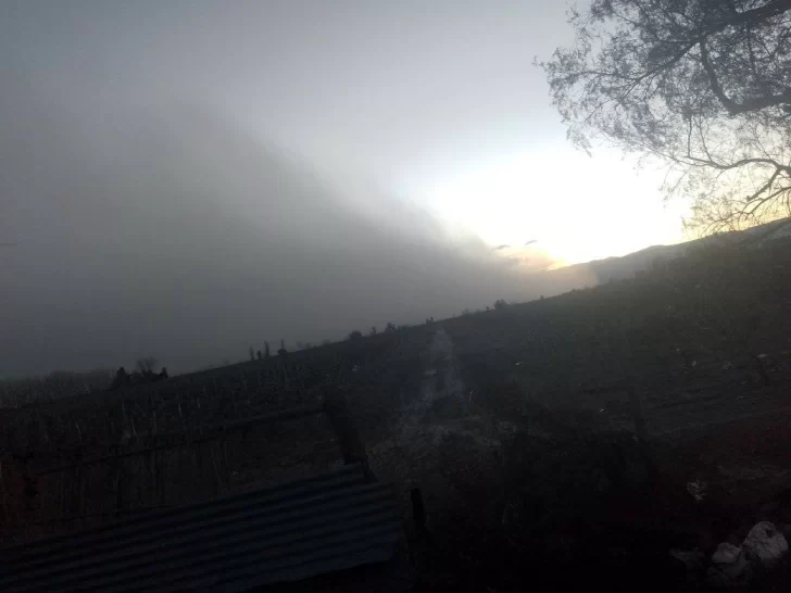 Llegó el viento Sur y la temperatura bajó de golpe más de 10 grados Llegó el viento Sur y la temperatura bajó de golpe más de 10 grados