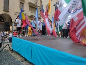 Con el acto inaugural, se dio el puntapié inicial para los mundiales de hockey sobre patines en Novara Con el acto inaugural, se dio el puntapié inicial para los mundiales de hockey sobre patines en Novara