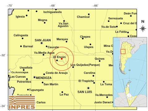 Sismo en el sur sanjuanino Sismo en el sur sanjuanino