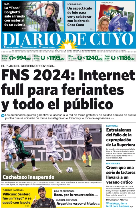 Tapa Edición 06 de Octubre de 2024