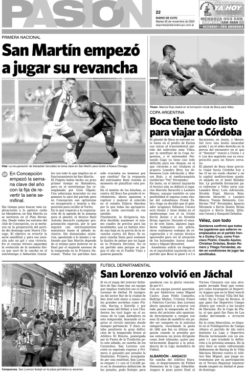 Tapa Pasión 26 de Noviembre de 2024