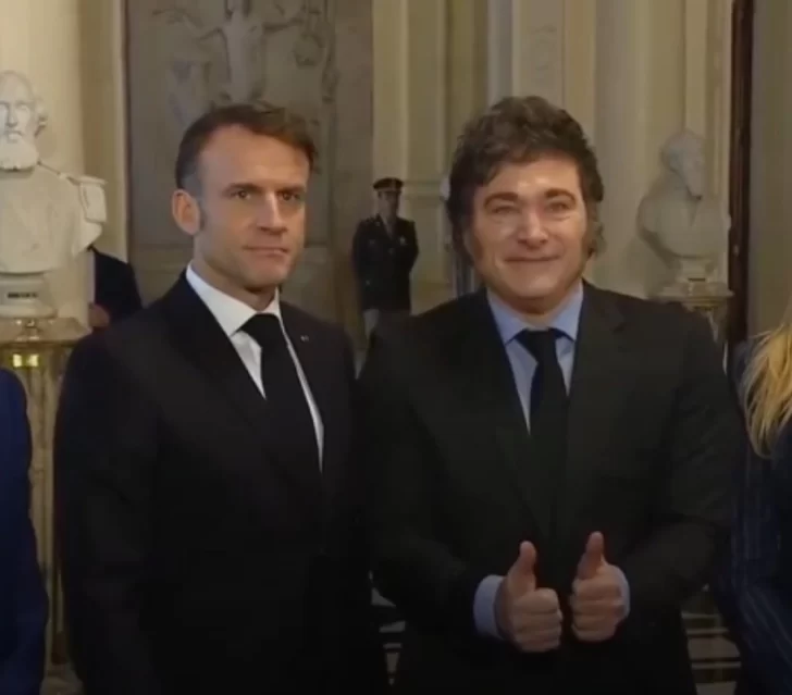 Javier Milei recibe a Emmanuel Macron, presidente de Francia, en la Casa Rosada Javier Milei recibe a Emmanuel Macron, presidente de Francia, en la Casa Rosada