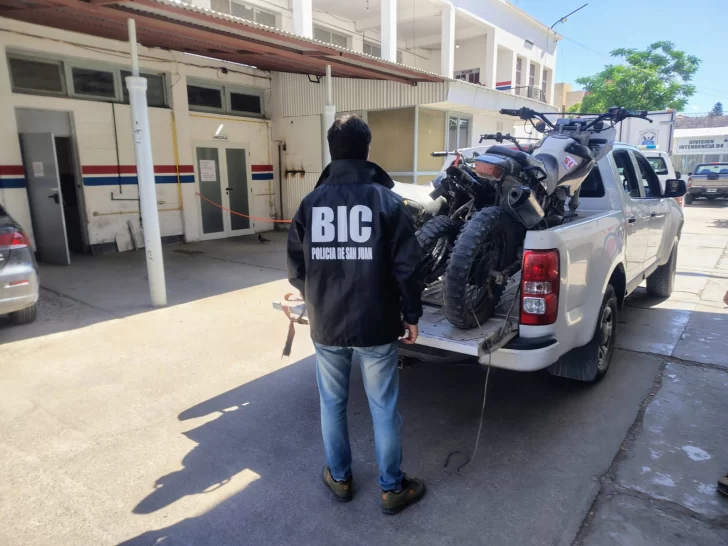 Inspeccionan un taller y secuestran motos con el chasis y motor adulterados Inspeccionan un taller y secuestran motos con el chasis y motor adulterados