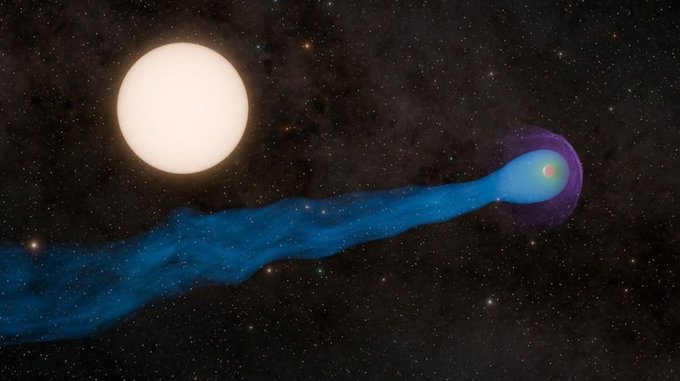Encuentran un singular exoplaneta con una cola larga y temperaturas que rondan los 600 grados Encuentran un singular exoplaneta con una cola larga y temperaturas que rondan los 600 grados