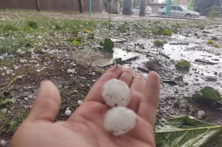 El granizo se ensañó con casi todo el Gran San Juan