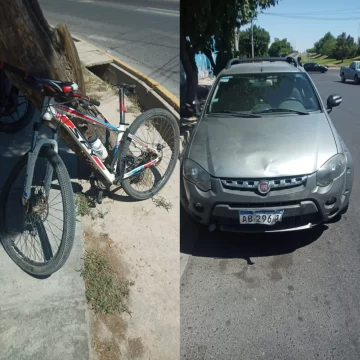 Otra colisión en un cruce de la Circunvalación: un auto embistió a un ciclista Otra colisión en un cruce de la Circunvalación: un auto embistió a un ciclista