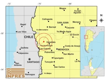 Nuevo sismo en San Juan: 3,9° de Magnitud Nuevo sismo en San Juan: 3,9° de Magnitud
