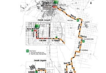 Estos son los cortes de calle de la 4ta etapa de la Vuelta a San Juan Estos son los cortes de calle de la 4ta etapa de la Vuelta a San Juan