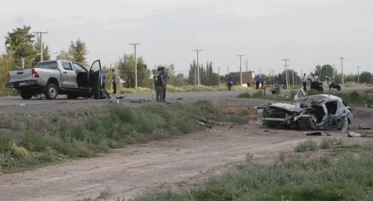 Una mujer grave y otros 6 heridos en un impactante choque frontal en Ruta 40