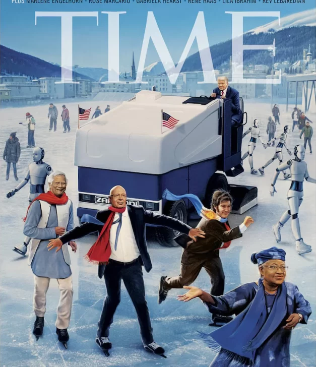 TIME destacó a Milei en su portada dedicada a Davos