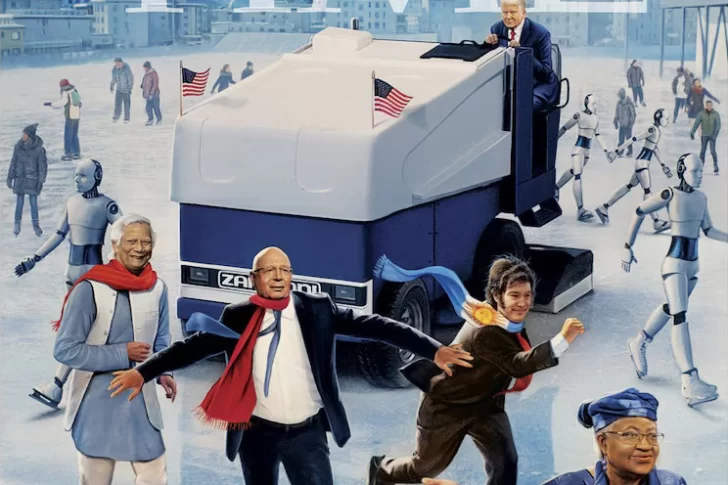 TIME destacó a Milei en su portada dedicada a Davos