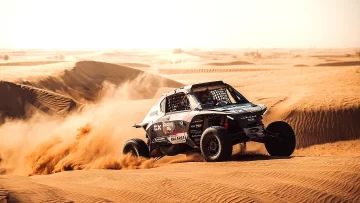 Histórico: el sanjuanino Lisandro Sisterna ganó la octava etapa del Dakar junto al español Navarro Histórico: el sanjuanino Lisandro Sisterna ganó la octava etapa del Dakar junto al español Navarro