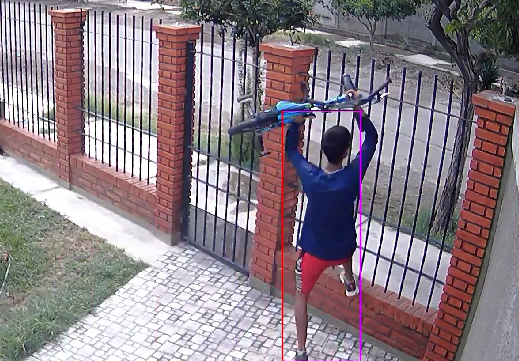 Saltó la reja para robarse una bicicleta infantil Saltó la reja para robarse una bicicleta infantil