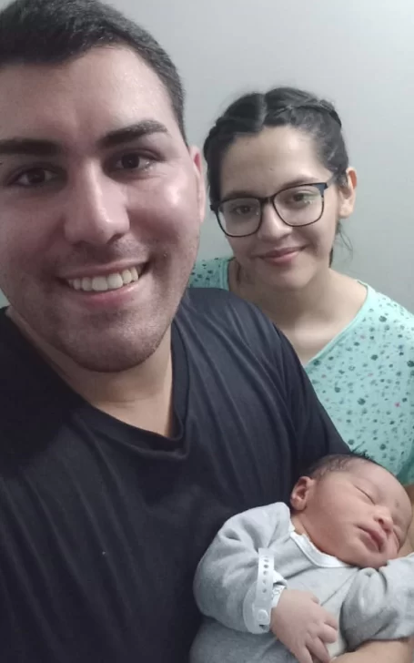 Luca Giovanni fue el primer bebé del año y de la familia