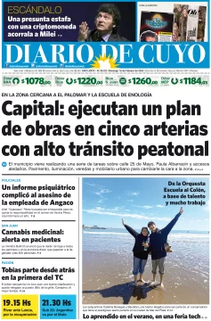 Tapa edición impresa del domingo 16 de febrero de 2025