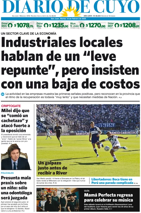 Tapa Edición 18 de Febrero del 2025