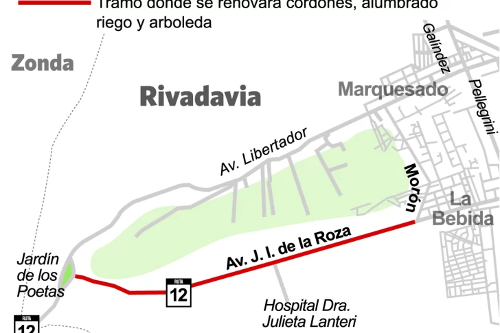 Realizarán un cambio radical en un tramo de gran tránsito turístico