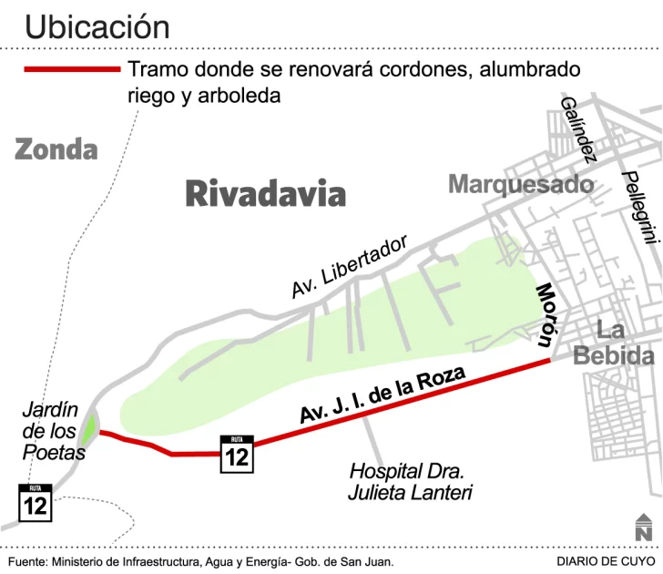Realizarán un cambio radical en un tramo de gran tránsito turístico