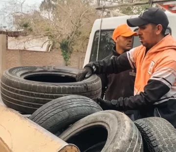 Rawson: en 1 año el municipio recicló más de 57 toneladas de neumáticos
