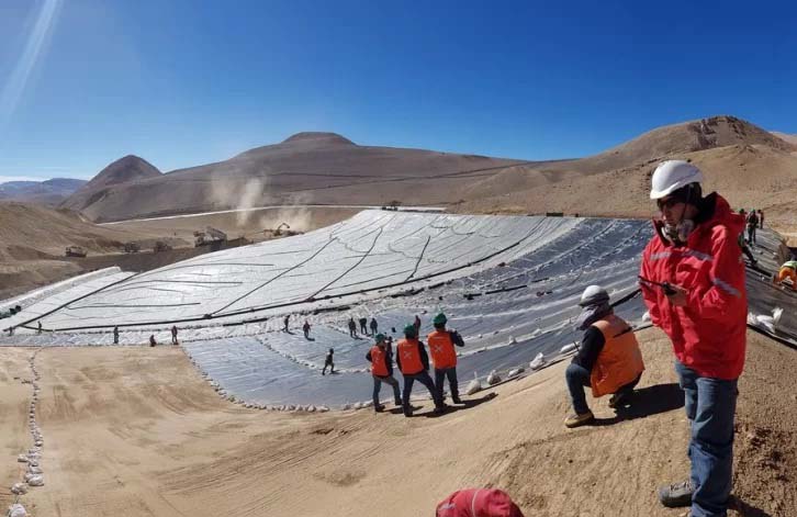 Trabajos de ampliación en la mina Veladero