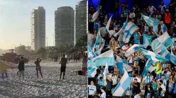 Dos hinchas de Racing fueron atacados a tiros en una playa de Brasil en la previa de la final de la Recopa Dos hinchas de Racing fueron atacados a tiros en una playa de Brasil en la previa de la final de la Recopa