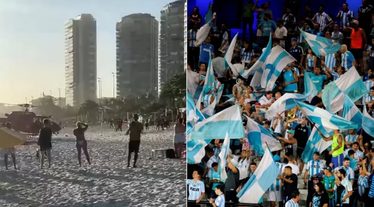 Dos hinchas de Racing fueron atacados a tiros en una playa de Brasil en la previa de la final de la Recopa Dos hinchas de Racing fueron atacados a tiros en una playa de Brasil en la previa de la final de la Recopa