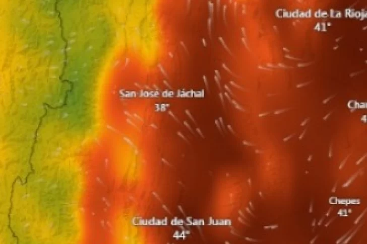 Ola de calor extrema en San Juan: seguí en VIVO el avance de la temperatura que este lunes rozará los 45°