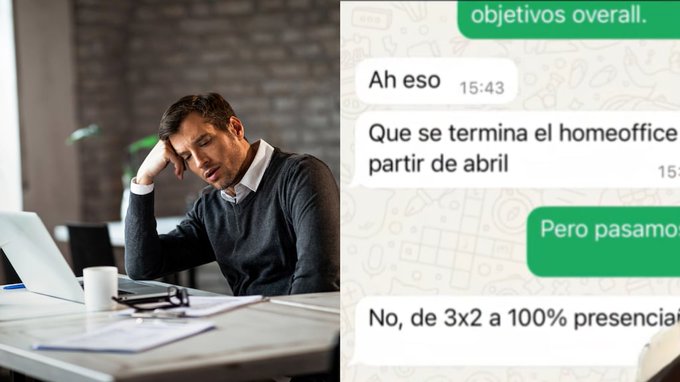 Su jefe le sacó el home office de un día para el otro y él tomó una drástica decisión