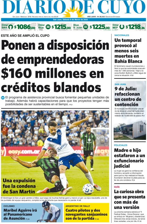 Tapa Edición 08 de Marzo de 2025