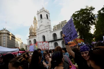 Las mejores fotos de la marcha del 8M en Plaza de Mayo