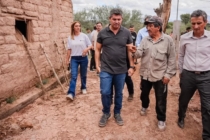 Orrego gestiona fondos para reparar los daños que dejó la lluvia en al menos 7 departamentos