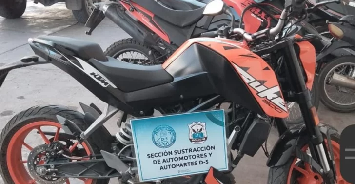 Secuestran 3 motos que fueron sustraídas, entre ellas una costosa KTM Secuestran 3 motos que fueron sustraídas, entre ellas una costosa KTM