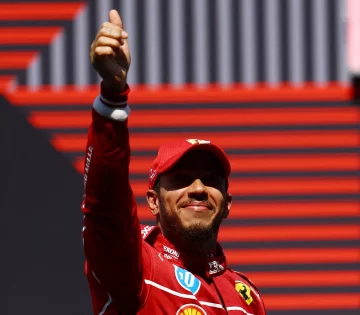 Lewis Hamilton logró su primer triunfo con Ferrari