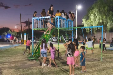 Remodelan una plaza en Rawson Remodelan una plaza en Rawson