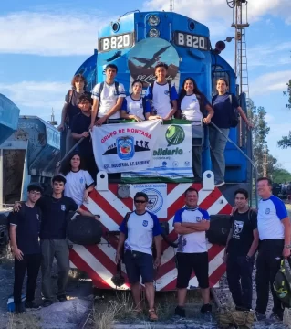 La llegada del tren solidario a San Juan